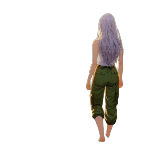 hair, creature, dress, jacket transparent PNG cut-out