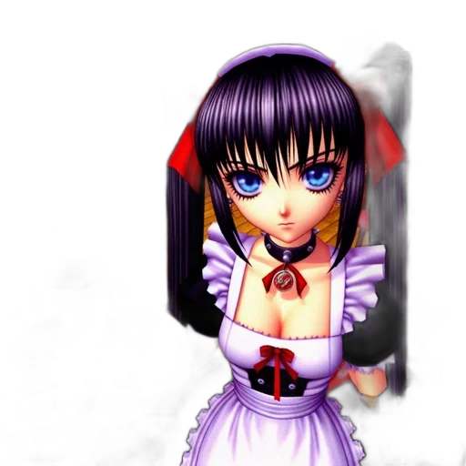 dress, staff, weapon, face transparent PNG cut-out