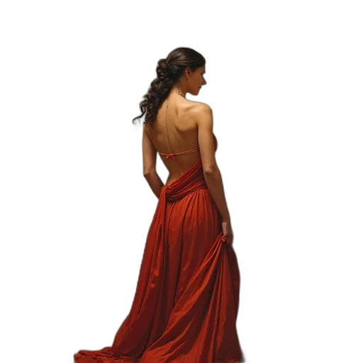 dress, jewelry, concept art, photorealistic transparent PNG cut-out