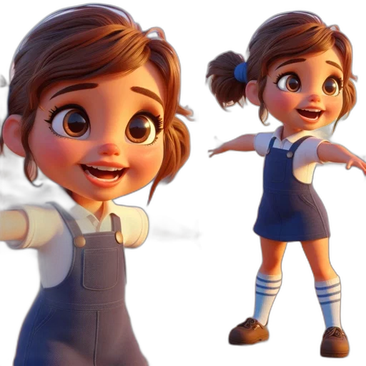 dress, 3d render, concept art, cartoon transparent PNG cut-out