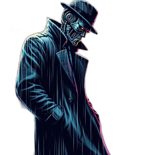 mask, jacket, robot, face transparent PNG cut-out