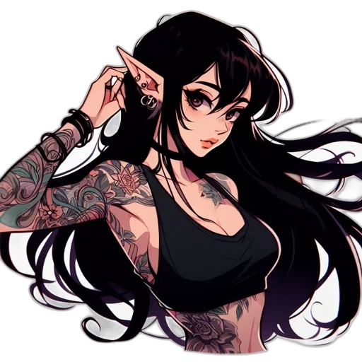 anime, pixel art, fantasy art, cartoon transparent PNG cut-out