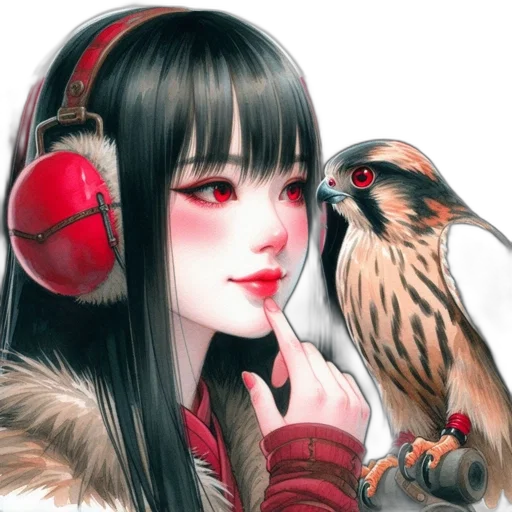 fantasy art, photorealistic, concept art, anime transparent PNG cut-out