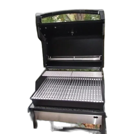 open, black, gas, grill transparent PNG cut-out