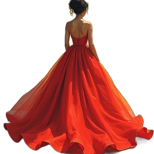 dress, jewelry, photorealistic, 3d render transparent PNG cut-out