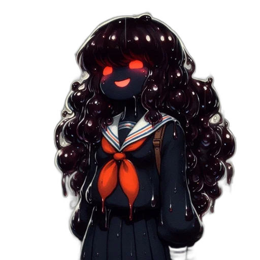 mask, creature, dress, hair transparent PNG cut-out