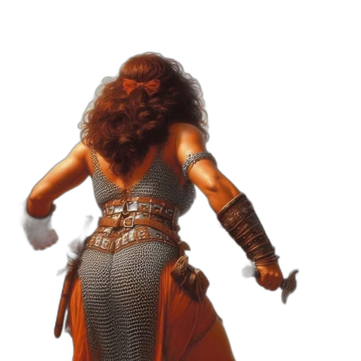 sword, dress, hair, weapon transparent PNG cut-out