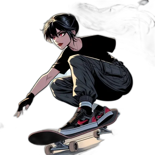 concept art, comic book art, anime, cartoon transparent PNG cut-out