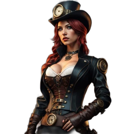staff, hat, jacket, concept art transparent PNG cut-out