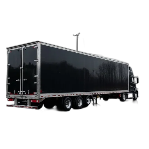 black, trailer, holding, has transparent PNG cut-out
