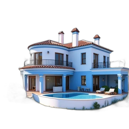 building, 3d render, photorealistic, concept art transparent PNG cut-out