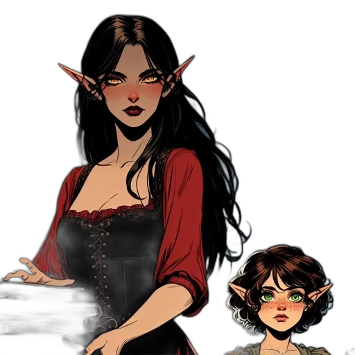 fantasy art, concept art, comic book art, pixel art transparent PNG cut-out