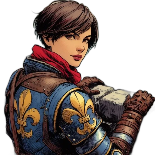 face, staff, jacket, weapon transparent PNG cut-out