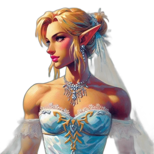 dress, crown, jewelry, face transparent PNG cut-out