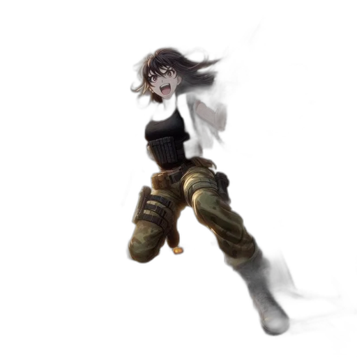 staff, weapon, hair, concept art transparent PNG cut-out