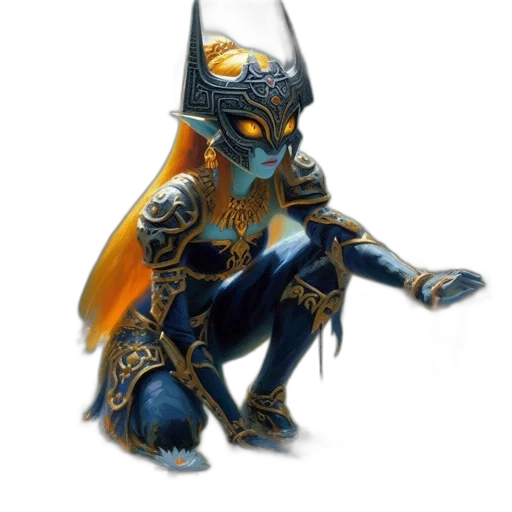 jewelry, mask, dragon, staff transparent PNG cut-out