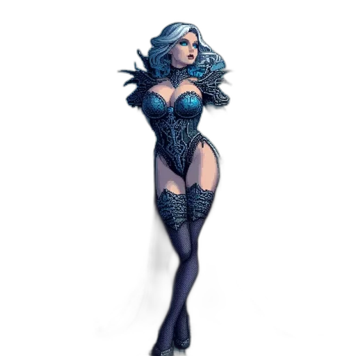dress, concept art, fantasy art, comic book art transparent PNG cut-out