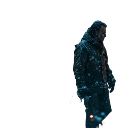 jacket, sword, weapon, creature transparent PNG cut-out