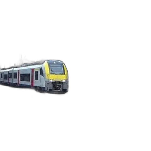3d render, photorealistic, train, parked transparent PNG cut-out