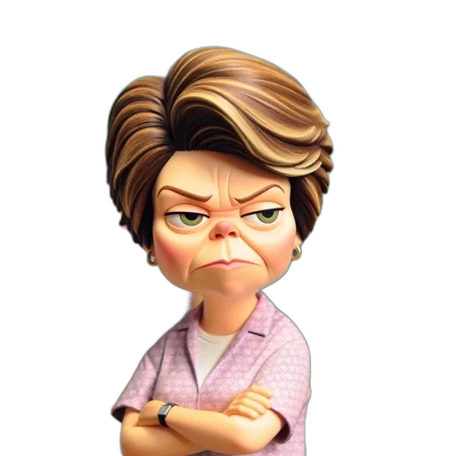 staff, face, 3d render, cartoon transparent PNG cut-out