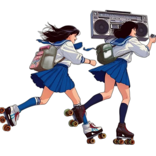 jacket, concept art, vaporwave, anime transparent PNG cut-out
