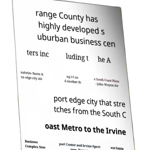 map, orange, county, california transparent PNG cut-out