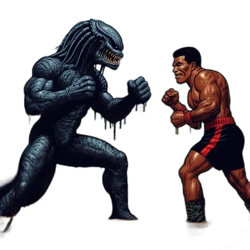 creature, concept art, comic book art, pixel art transparent PNG cut-out