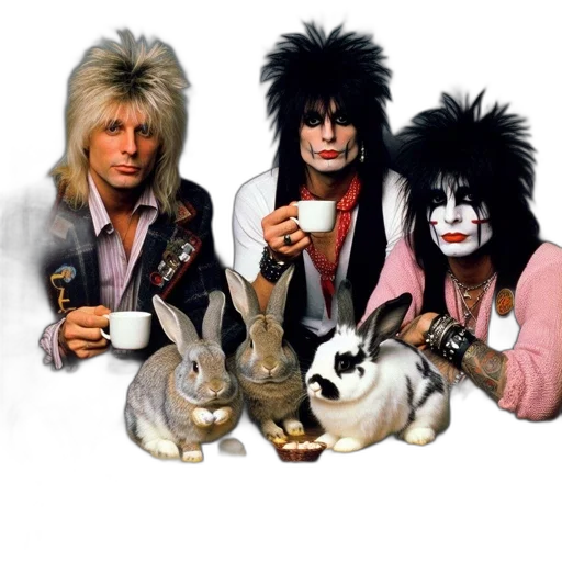 hair, animal, three, individuals transparent PNG cut-out