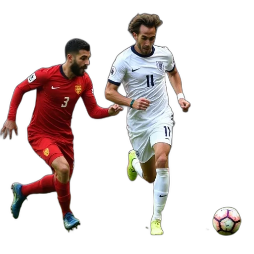 football, player, white, jersey transparent PNG cut-out