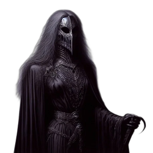 mask, staff, creature, dress transparent PNG cut-out