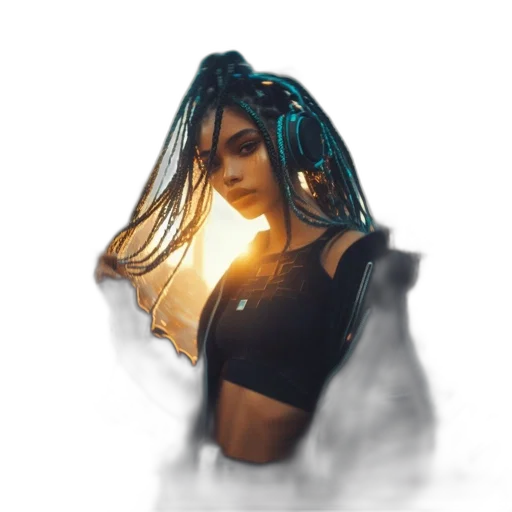 dress, dragon, jewelry, staff transparent PNG cut-out
