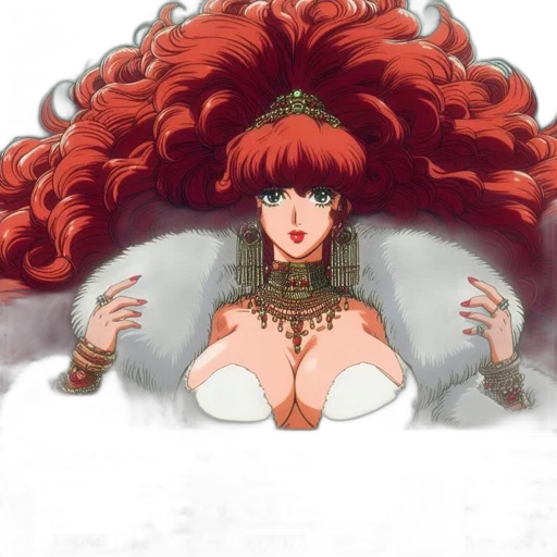 crown, dress, hair, weapon transparent PNG cut-out