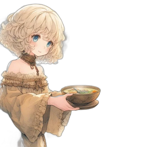food, dress, staff, flower transparent PNG cut-out