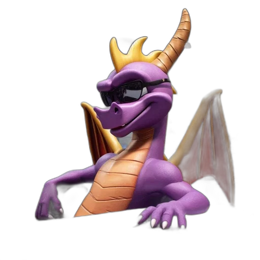 dragon, creature, animal, staff transparent PNG cut-out