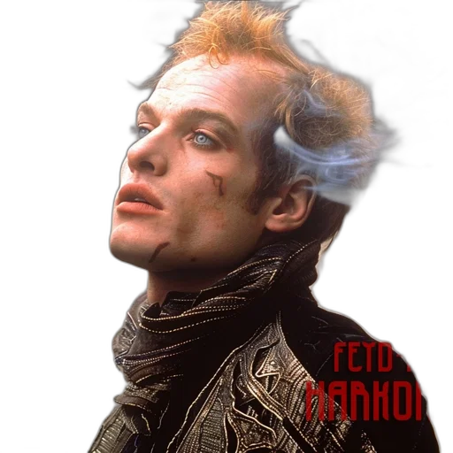 cyberpunk, photorealistic, red, man transparent PNG cut-out