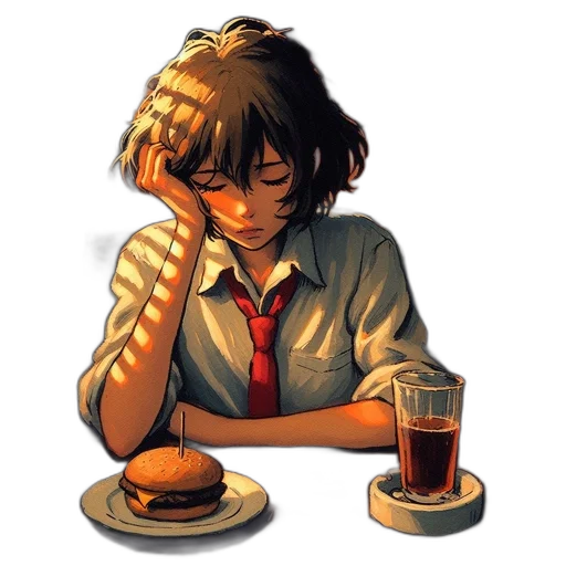 food, face, concept art, pixel art transparent PNG cut-out