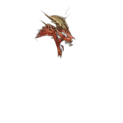 dragon, animal, creature, staff transparent PNG cut-out