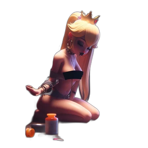crown, dress, robot, weapon transparent PNG cut-out
