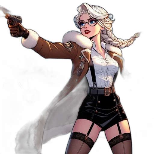 jacket, comic book art, concept art, fantasy art transparent PNG cut-out