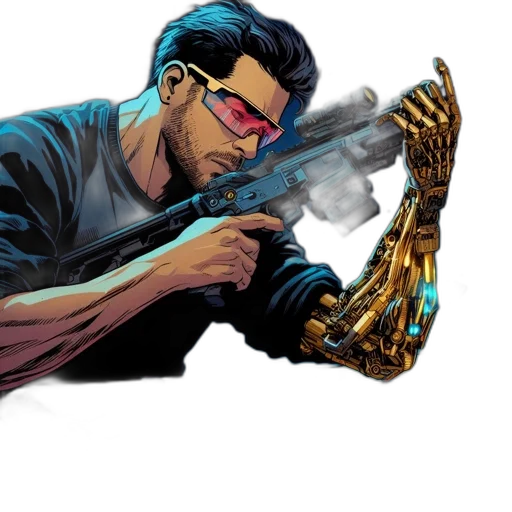 weapon, staff, comic book art, concept art transparent PNG cut-out