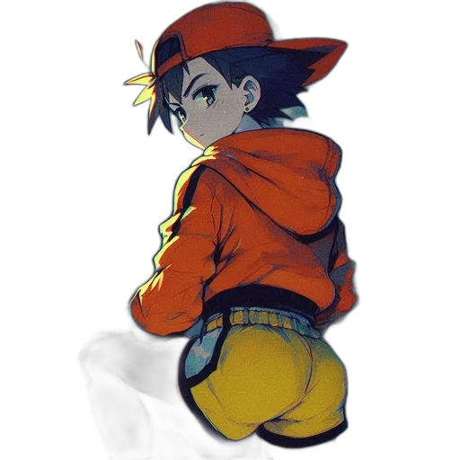 hat, jacket, staff, watercolor transparent PNG cut-out