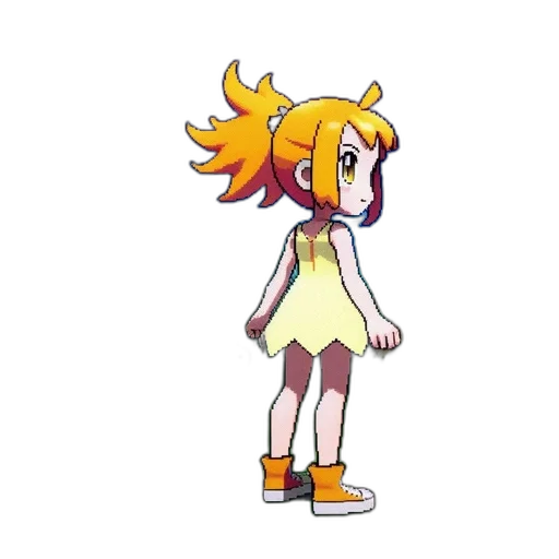 staff, dress, creature, hair transparent PNG cut-out