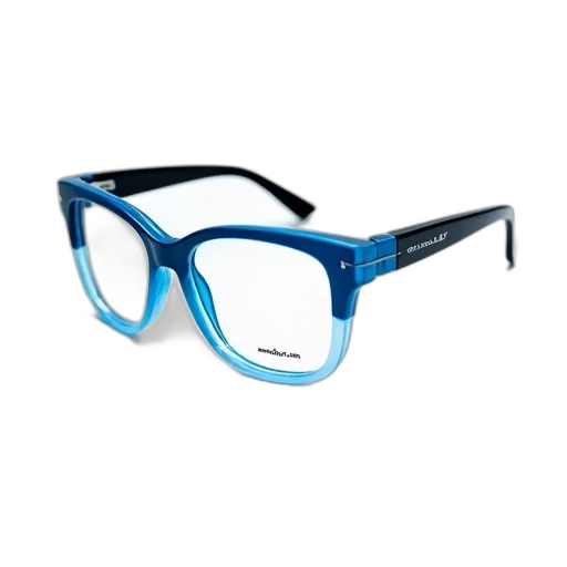 blue, pair, blue-framed, glasses transparent PNG cut-out