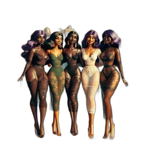 dress, concept art, fantasy art, comic book art transparent PNG cut-out