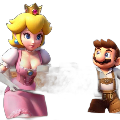 crown, dress, concept art, 3d render transparent PNG cut-out