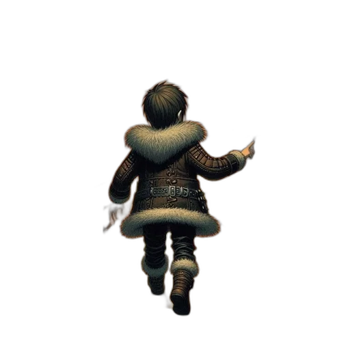 jacket, staff, sword, weapon transparent PNG cut-out