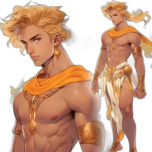fantasy art, concept art, comic book art, anime transparent PNG cut-out