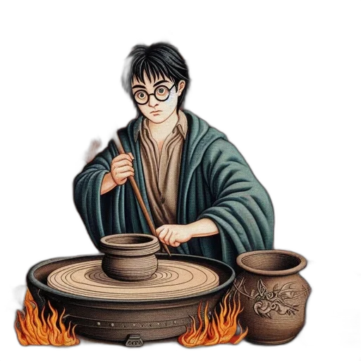 staff, fantasy art, concept art, photorealistic transparent PNG cut-out
