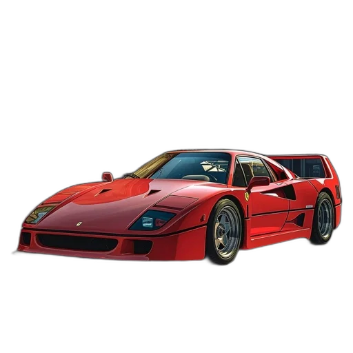 car, animal, weapon, 3d render transparent PNG cut-out