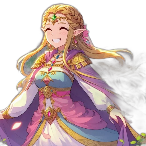 crown, dress, staff, weapon transparent PNG cut-out